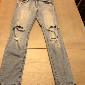 Women’s skinny low waist jeans denim